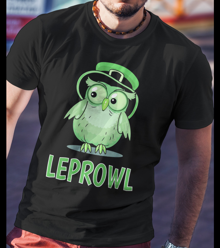 Leprechaun Owl St. Patrick's Day Leprowl T-Shirt