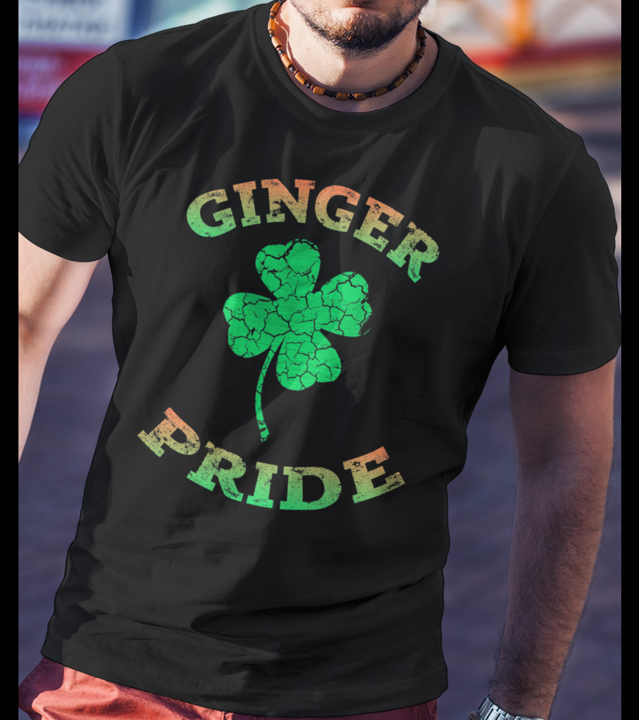 Ginger Pride Irish Shamrock Clover T-Shirt