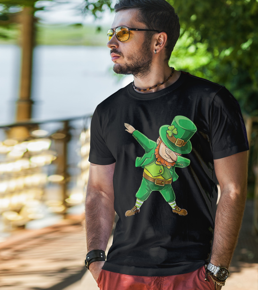 Dabbing Leprechaun St. Patrick's Day Celebration T-Shirt