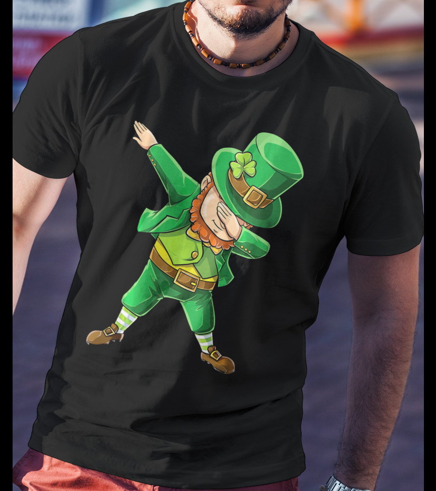 Dabbing Leprechaun St. Patrick's Day Celebration T-Shirt