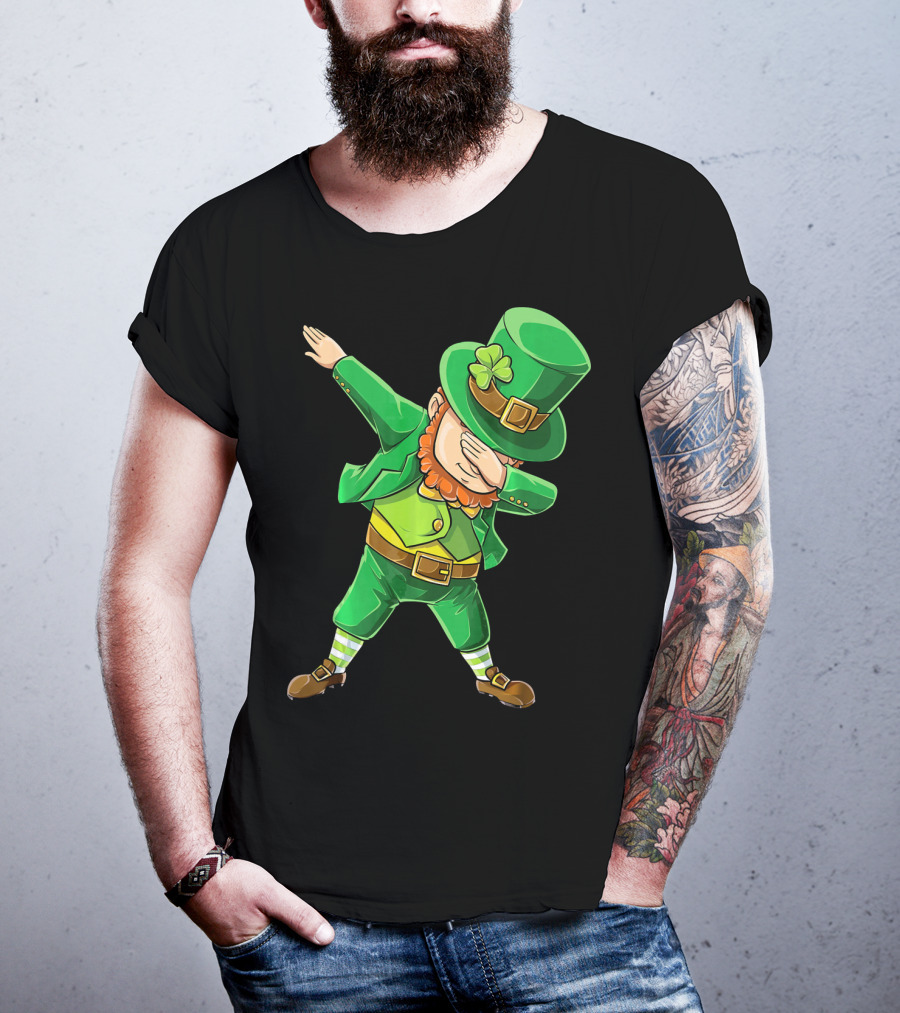 Dabbing Leprechaun St. Patrick's Day Celebration T-Shirt
