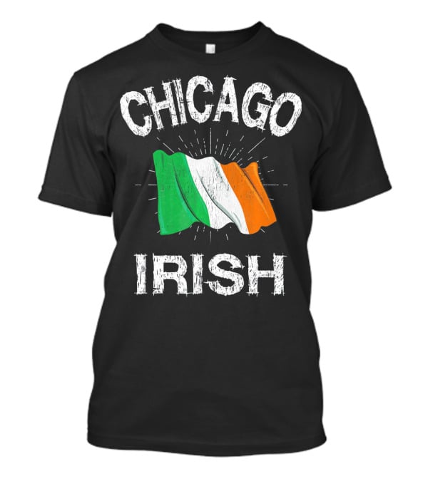 Chicago Irish Flag Retro St. Patrick's Day T-Shirt