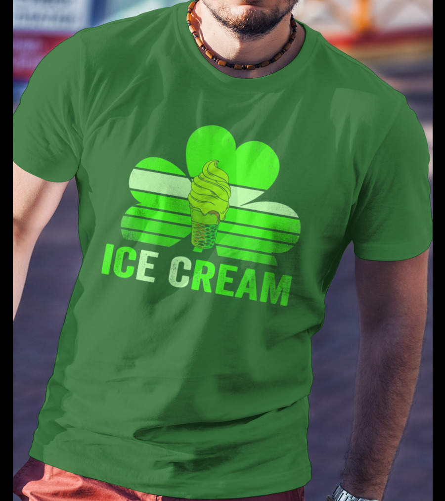 St. Patrick's Shamrock Ice Cream Sweet Treat T-Shirt