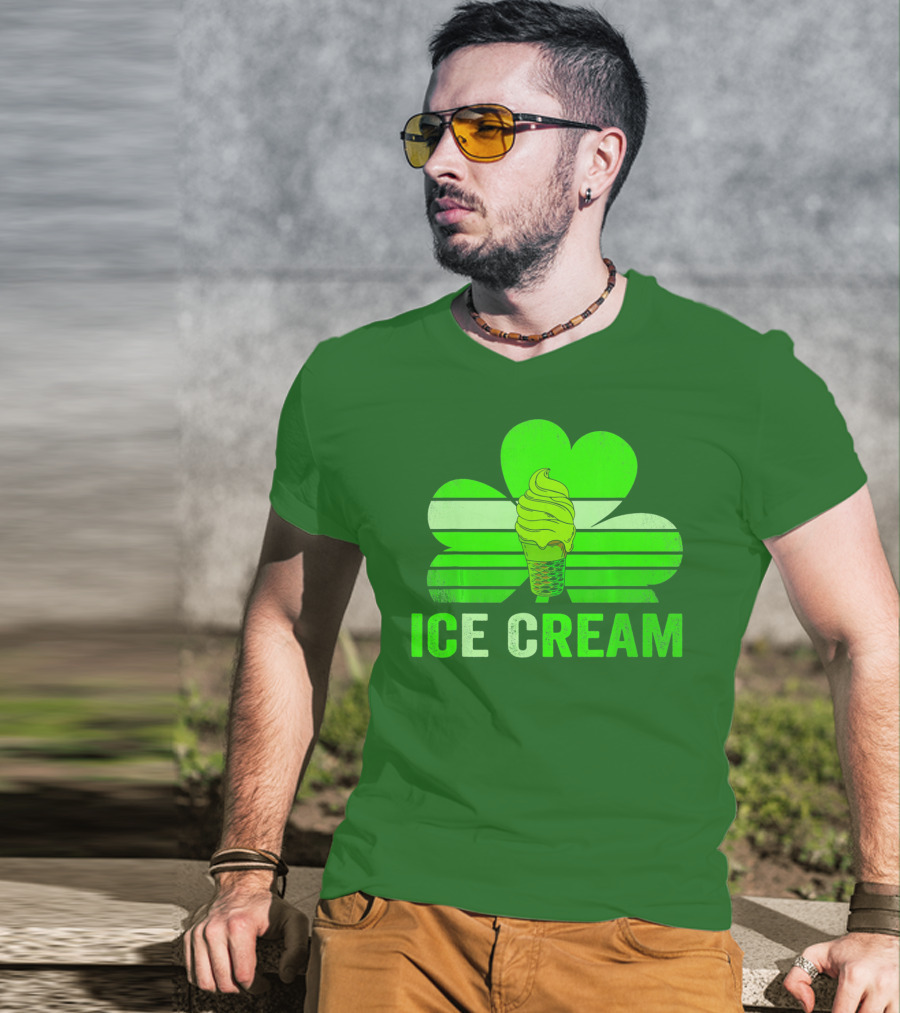 St. Patrick's Shamrock Ice Cream Sweet Treat T-Shirt