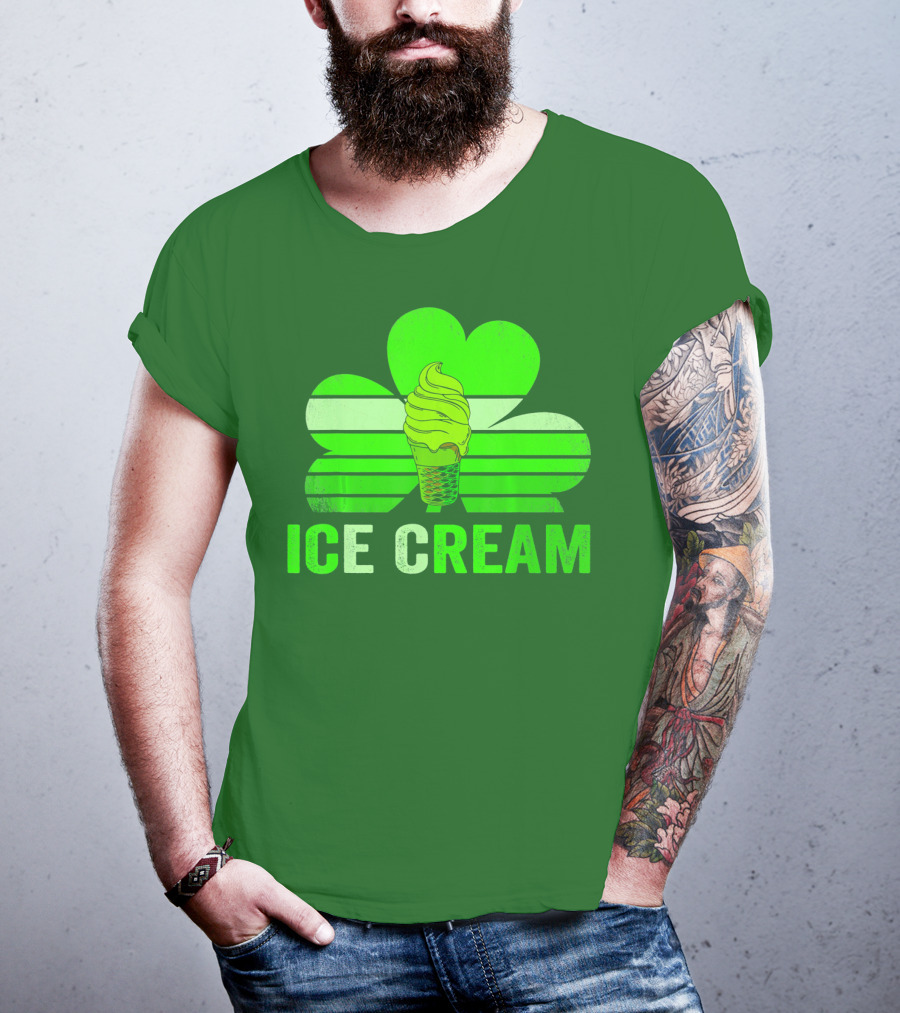 St. Patrick's Shamrock Ice Cream Sweet Treat T-Shirt
