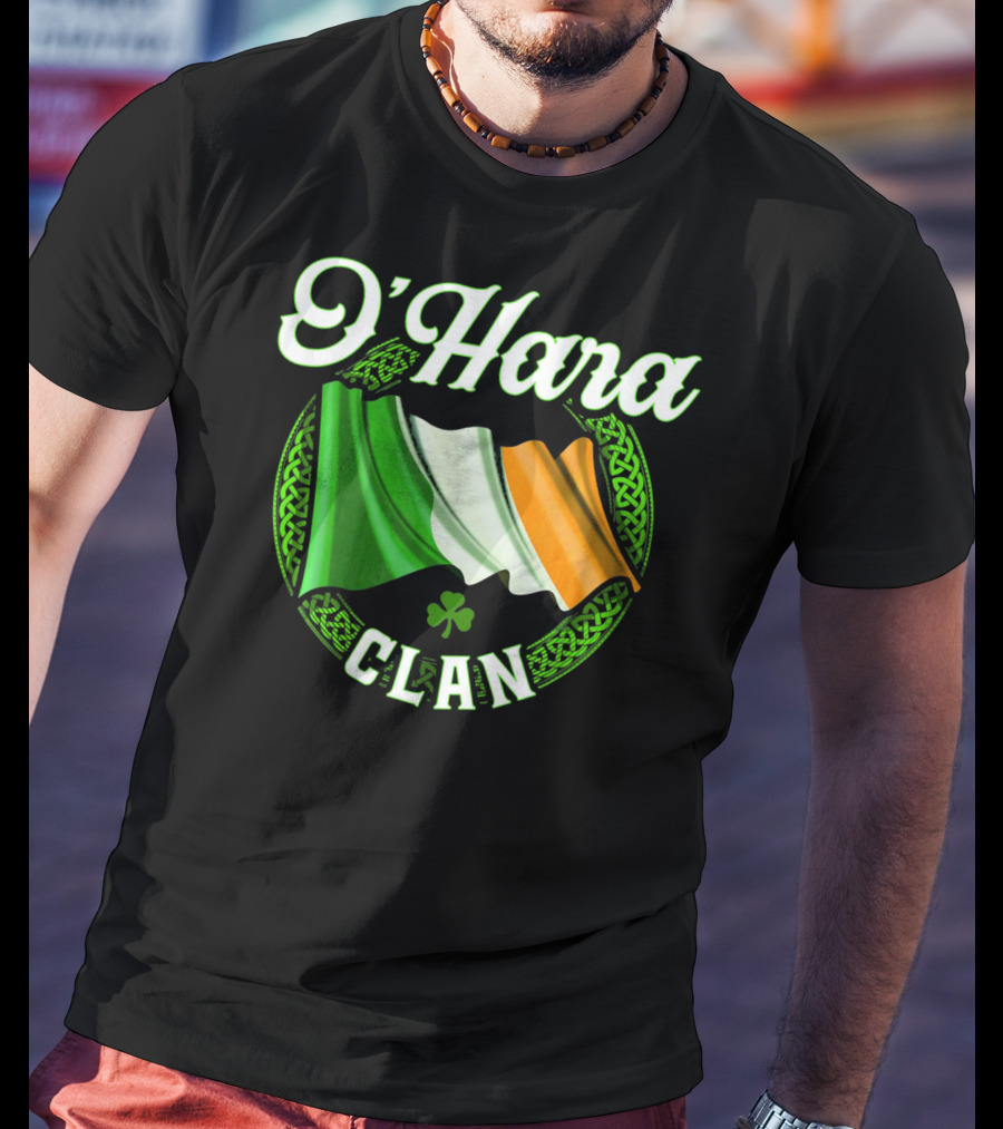 O'Hara Clan Irish Flag Surname Ireland T-Shirt