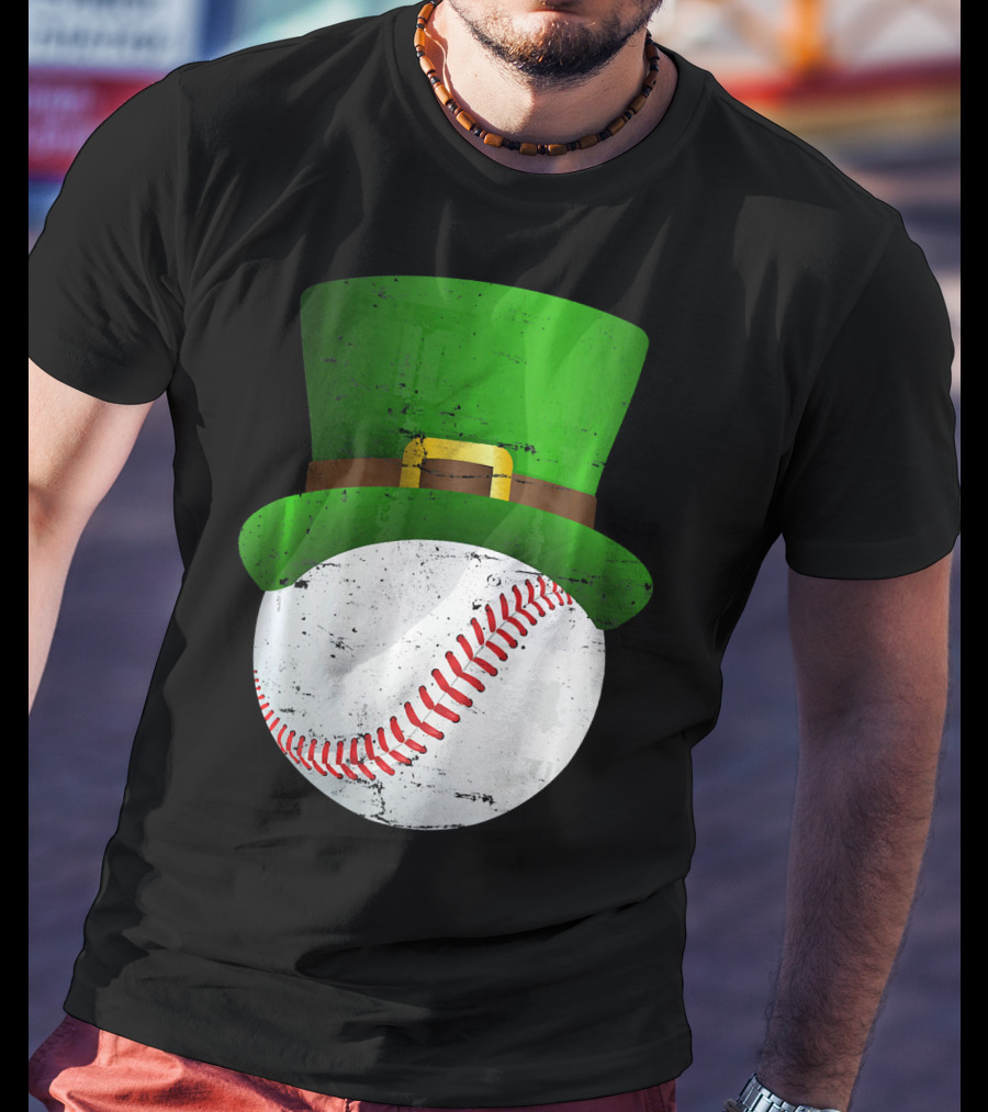 St Patricks Day Leprechaun Hat Baseball Fun T-Shirt