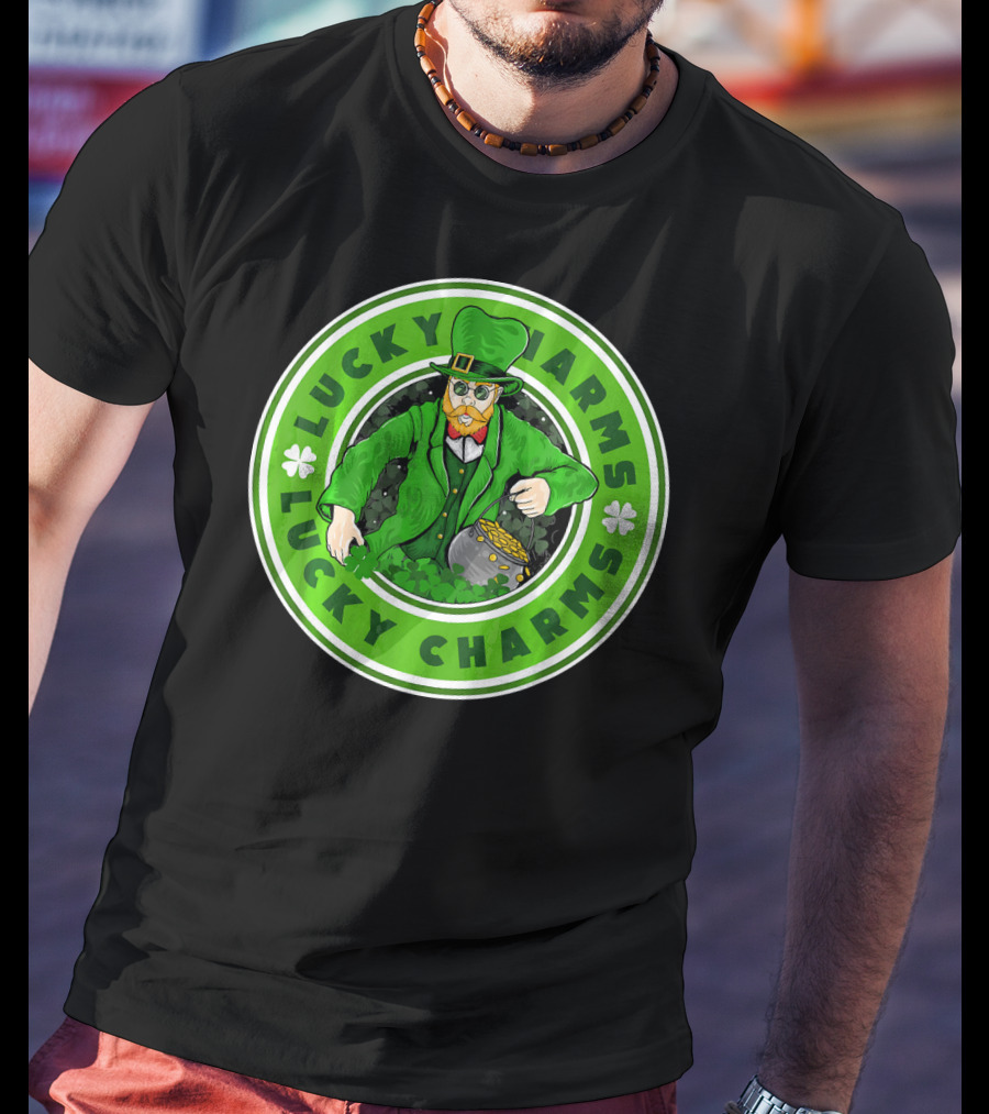 Lucky Charms St. Patrick's Day Irish Leprechaun Pot Of Gold T-Shirt