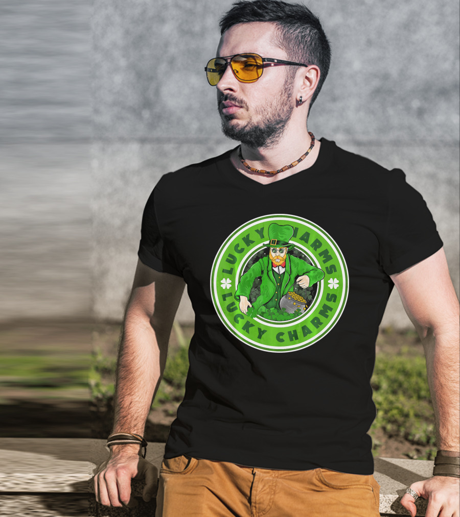 Lucky Charms St. Patrick's Day Irish Leprechaun Pot Of Gold T-Shirt