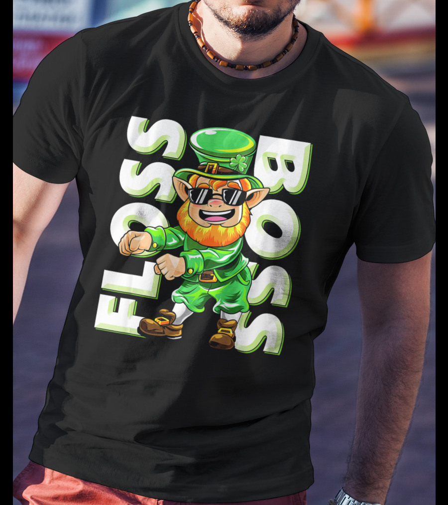 Floss Boss Leprechaun Dance St. Patrick's Day T-Shirt