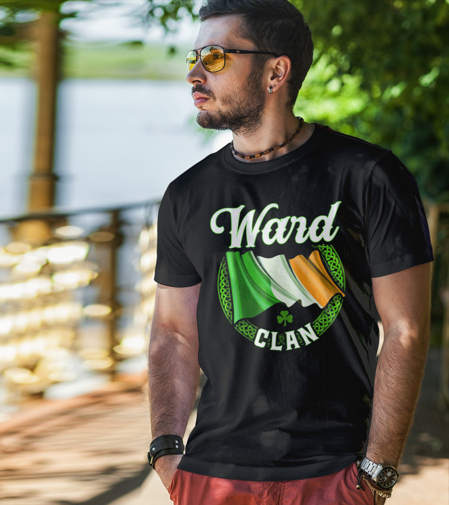 Ward Surname Clan Irish Flag Ireland T-Shirt