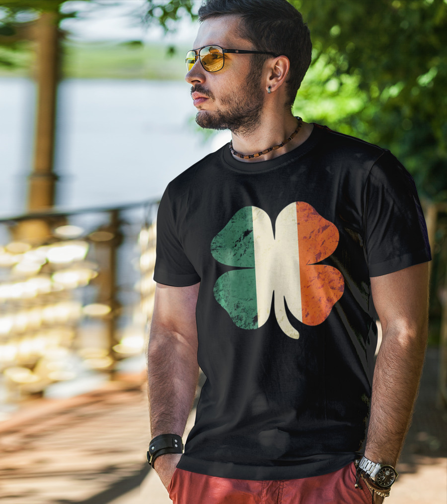 Irish Shamrock Ireland Flag St Patrick's Day T-Shirt