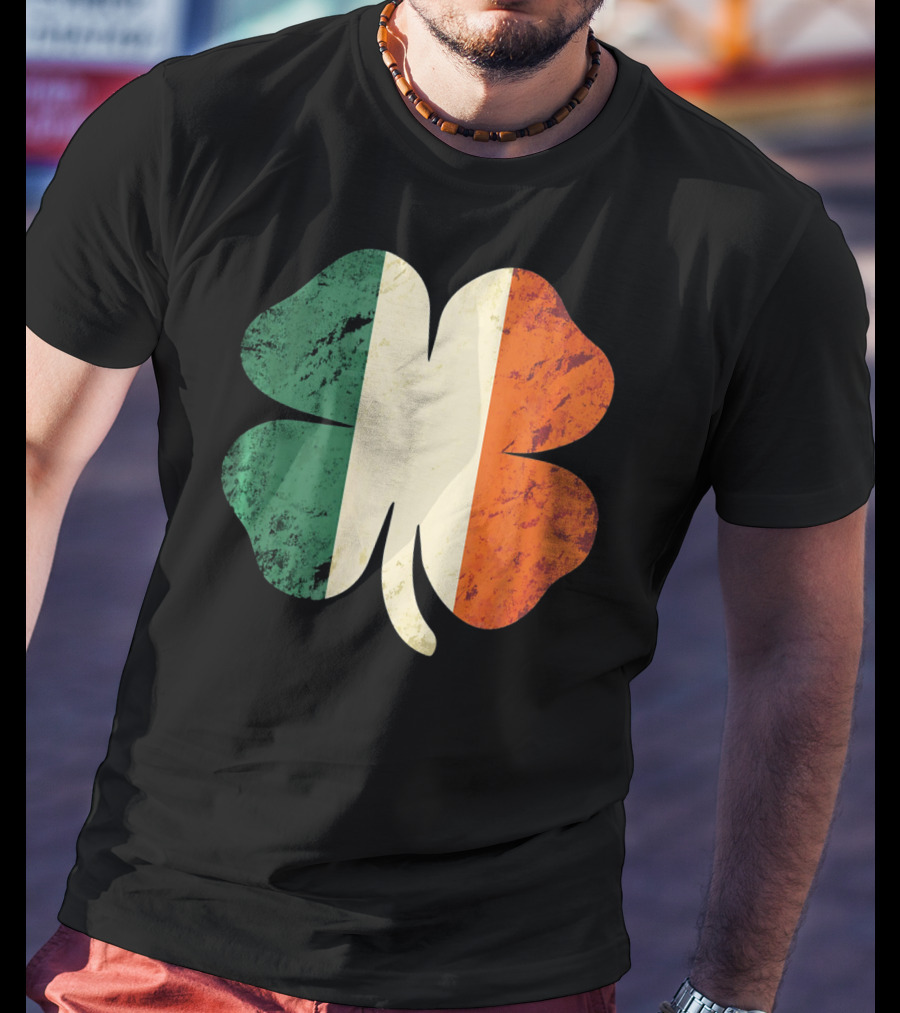 Irish Shamrock Ireland Flag St Patrick's Day T-Shirt