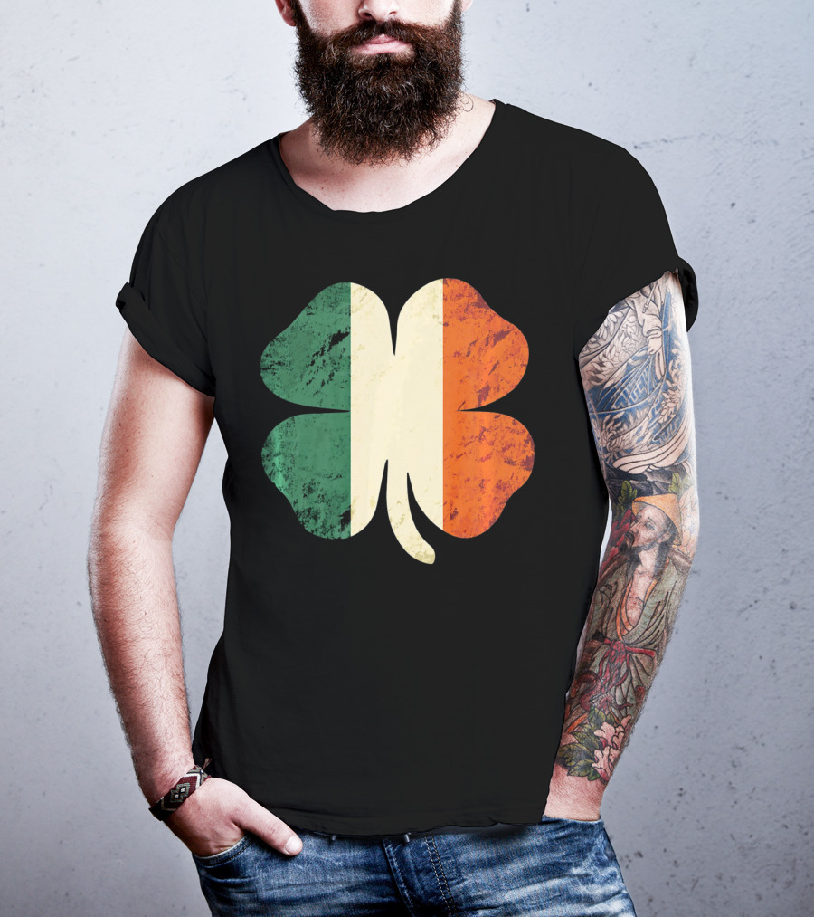Irish Shamrock Ireland Flag St Patrick's Day T-Shirt