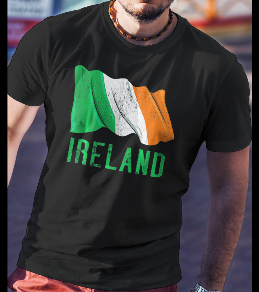 Vintage Ireland Flag Irish Retro St. Pat Ireland T-Shirt
