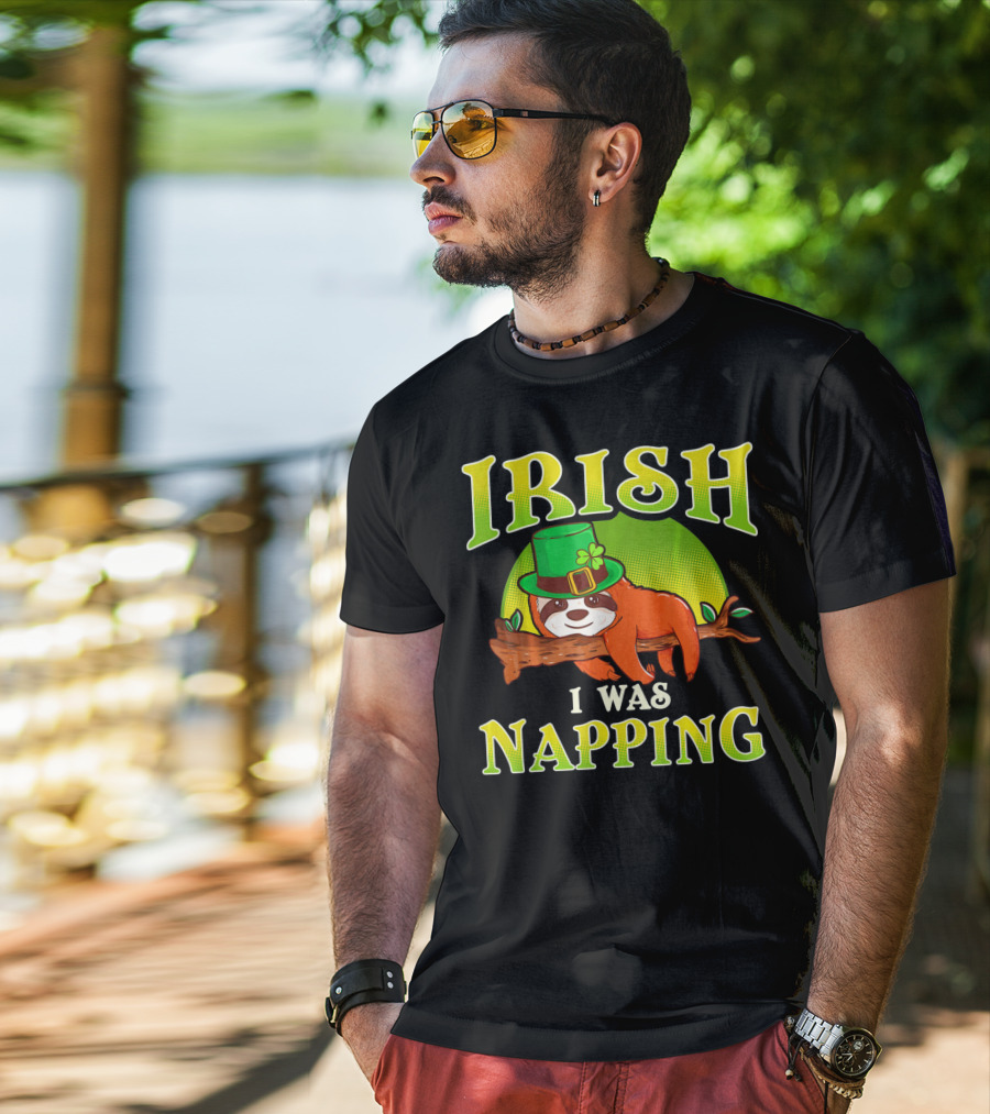 Irish I Was Napping Saint Patricks Day T-Shirt