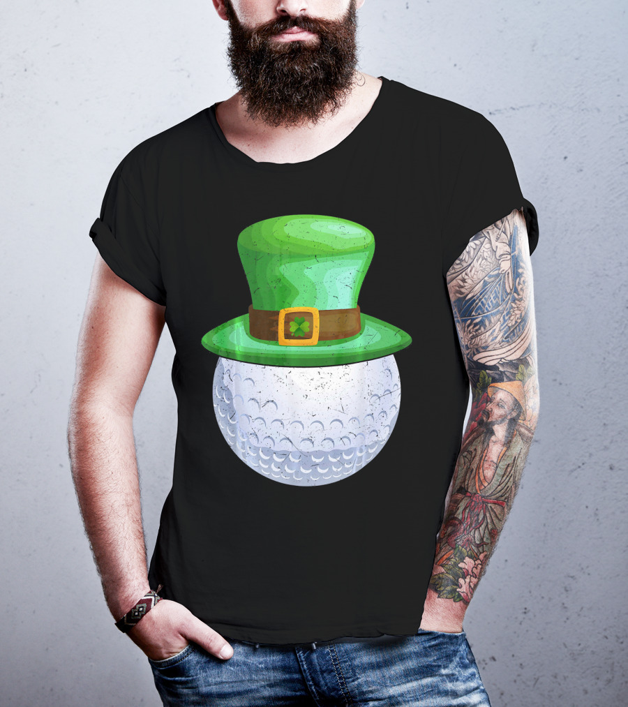 Leprechaun Hat On Golf Ball T-Shirt