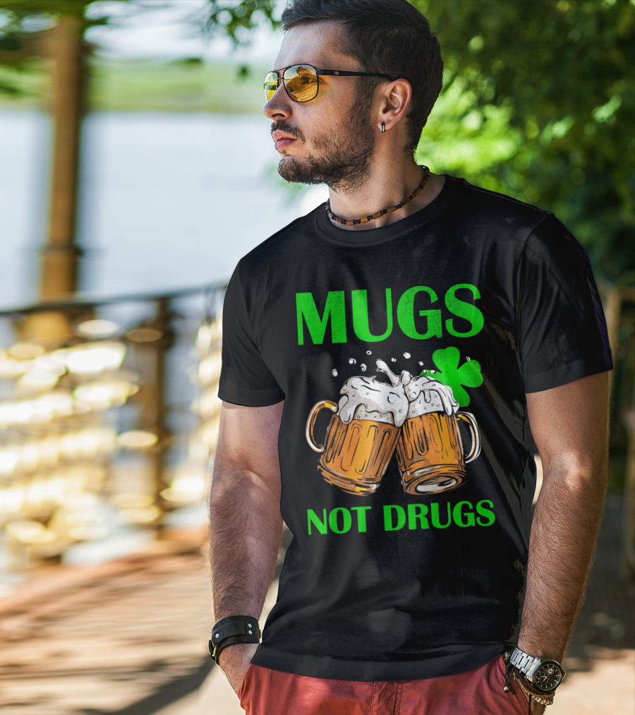 Mugs Not Drugs Saint Pat Vintage T-Shirt