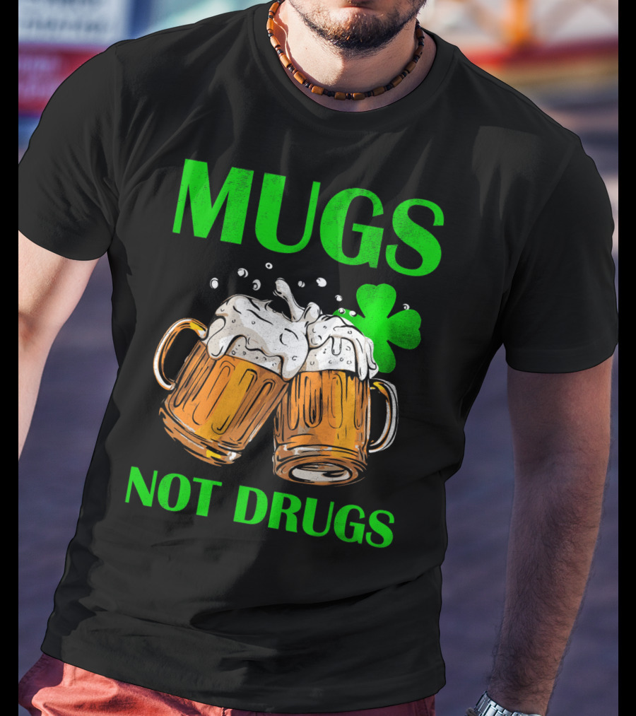 Mugs Not Drugs Saint Pat Vintage T-Shirt