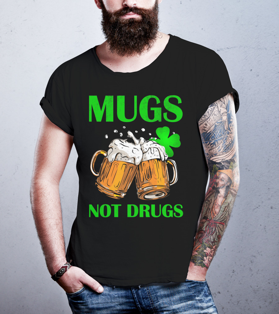 Mugs Not Drugs Saint Pat Vintage T-Shirt