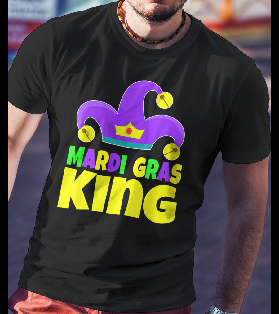 Mardi Gras King Crown Jester Hat T-Shirt