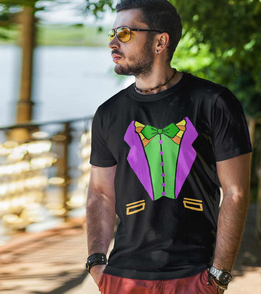 Mardi Gras Tuxedo Funny Party T-Shirt