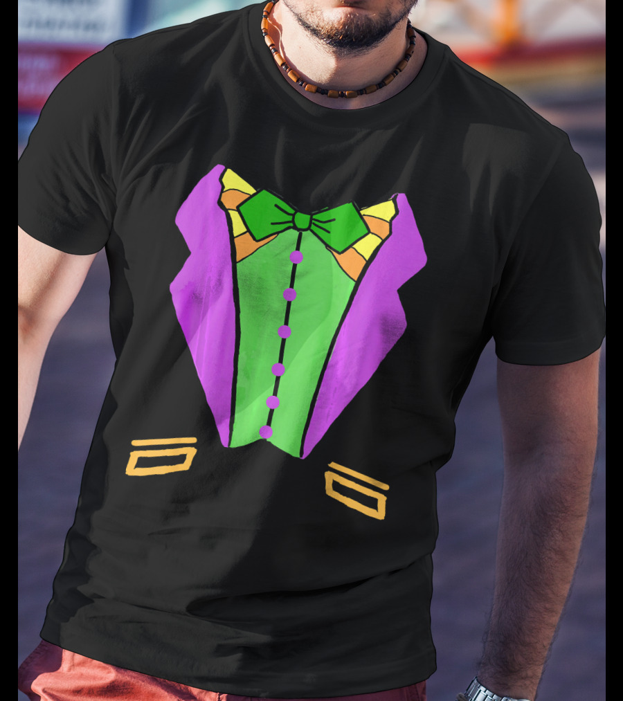 Mardi Gras Tuxedo Funny Party T-Shirt