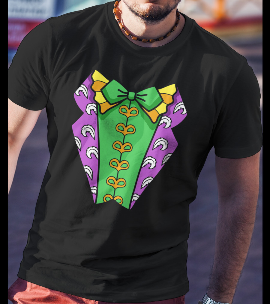 Mardi Gras Tuxedo Funny Party Celebration Costume T-Shirt