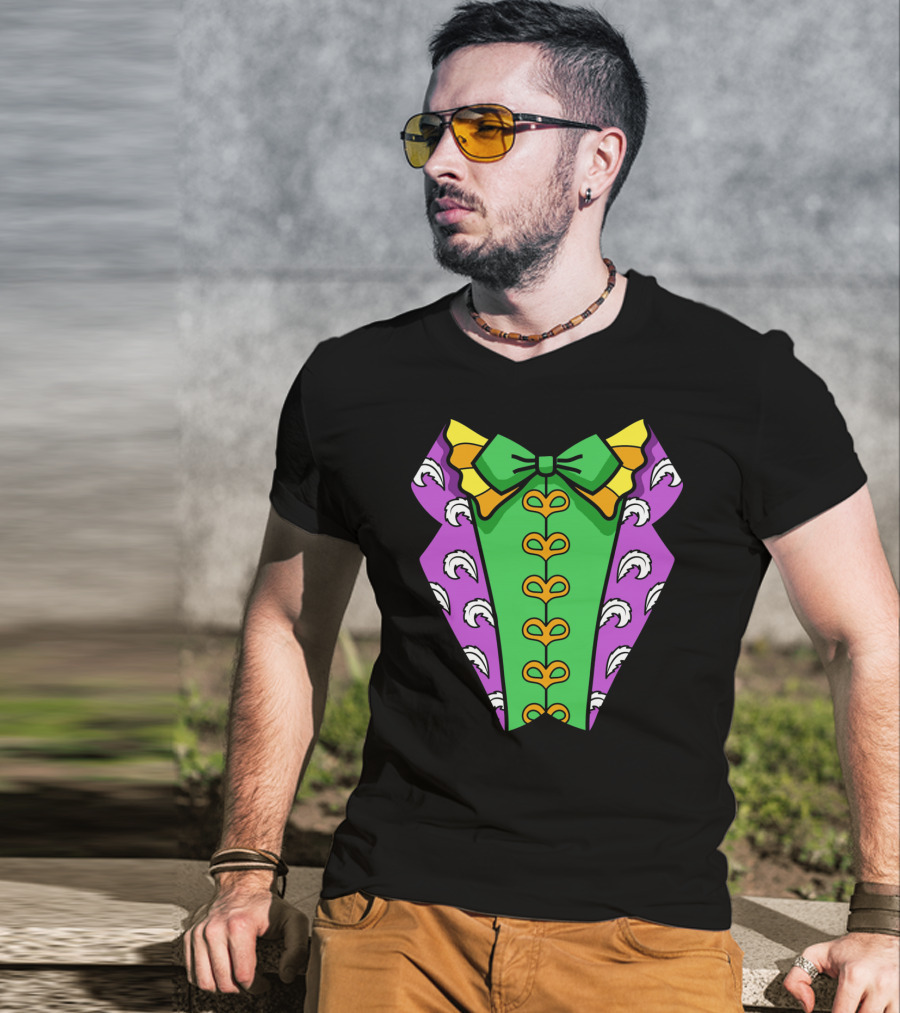 Mardi Gras Tuxedo Funny Party Celebration Costume T-Shirt