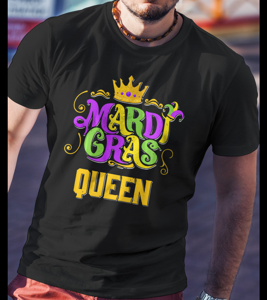Mardi Gras Queen Crown Carnival Party T-Shirt