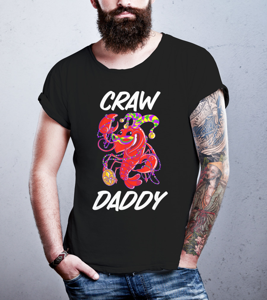 Crawdaddy Mardi Gras Celebration With Crawfish Jester T-Shirt
