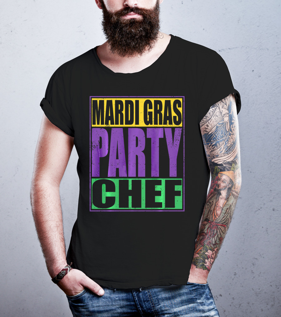 Mardi Gras Party Chef New Orleans T-Shirt