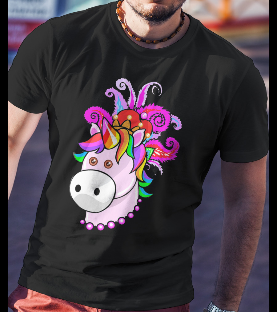 Kids Unicorn Mardi Gras New Orleans T-Shirt