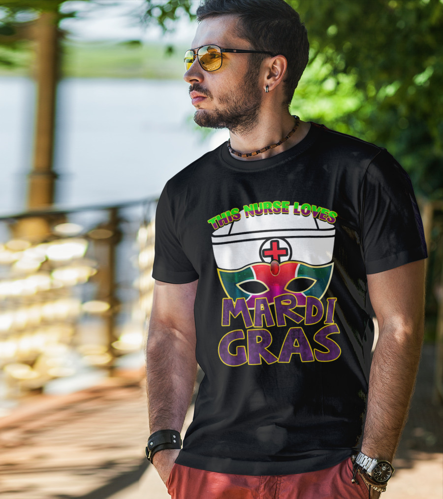 This Nurse Loves Mardi Gras Fat Tuesday Nurse T-Shirt