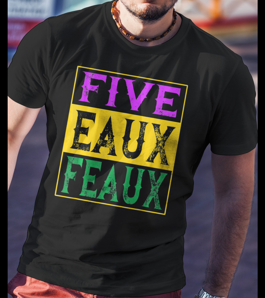 FIVE EAUX FEAUX 504 Straight Outta Five Eaux Feau T-Shirt