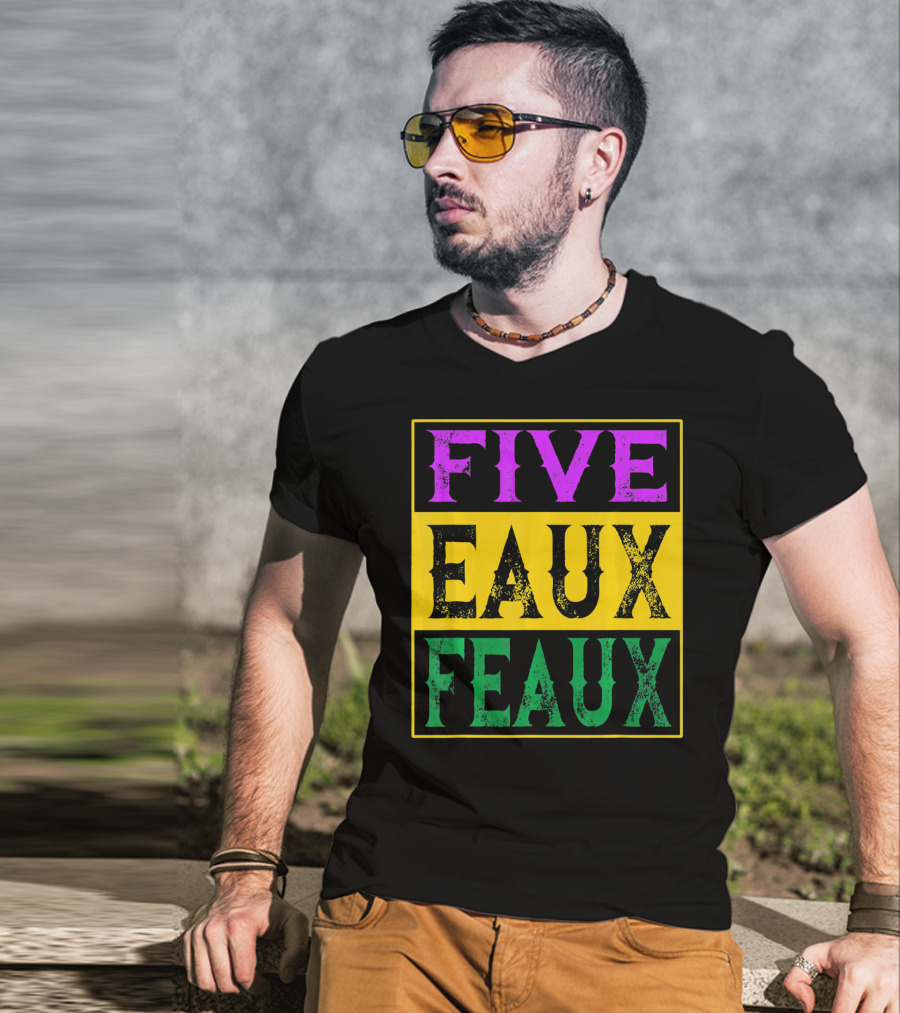 FIVE EAUX FEAUX 504 Straight Outta Five Eaux Feau T-Shirt