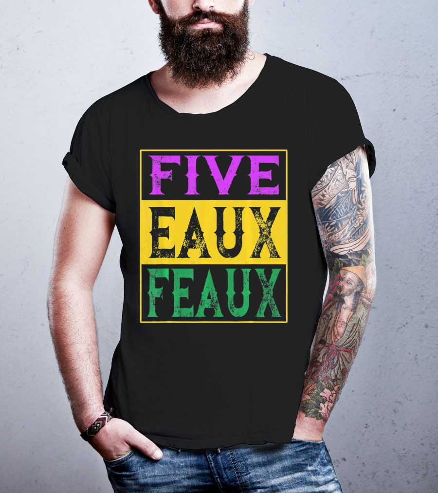 FIVE EAUX FEAUX 504 Straight Outta Five Eaux Feau T-Shirt