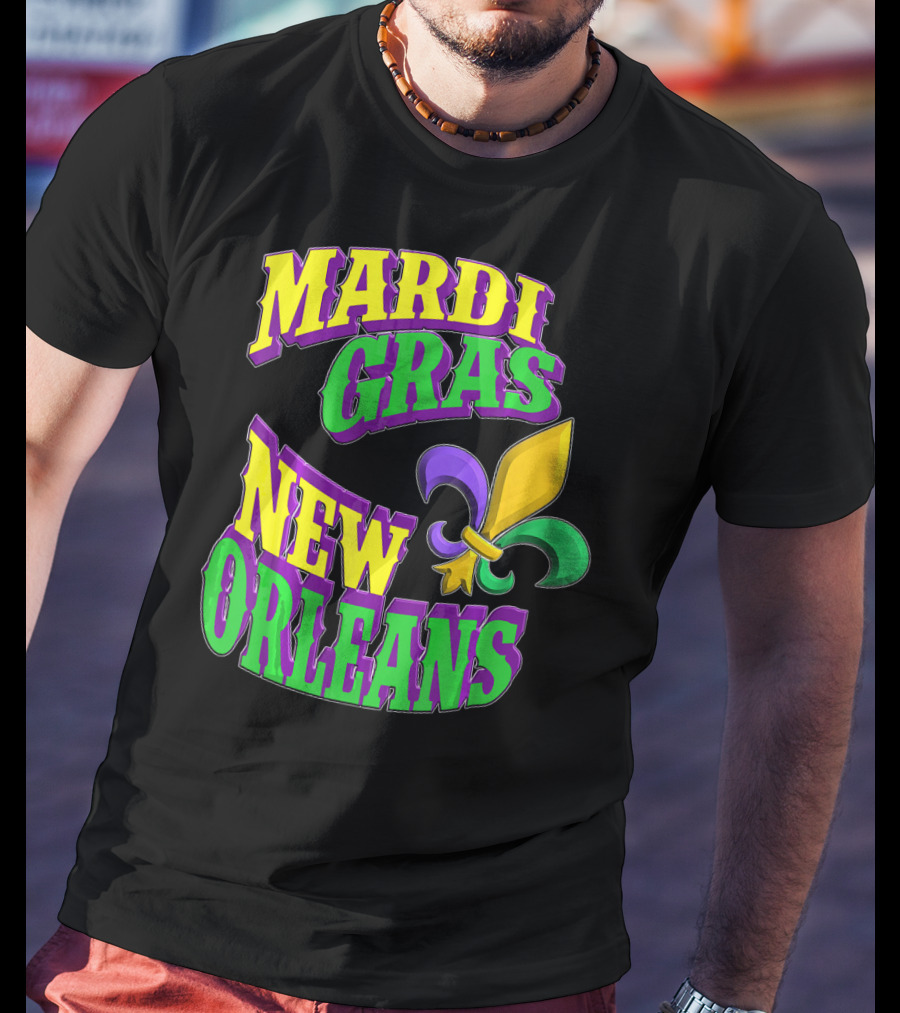 Mardi Gras New Orleans Fleur De Lis T-Shirt