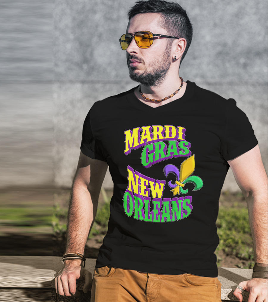 Mardi Gras New Orleans Fleur De Lis T-Shirt
