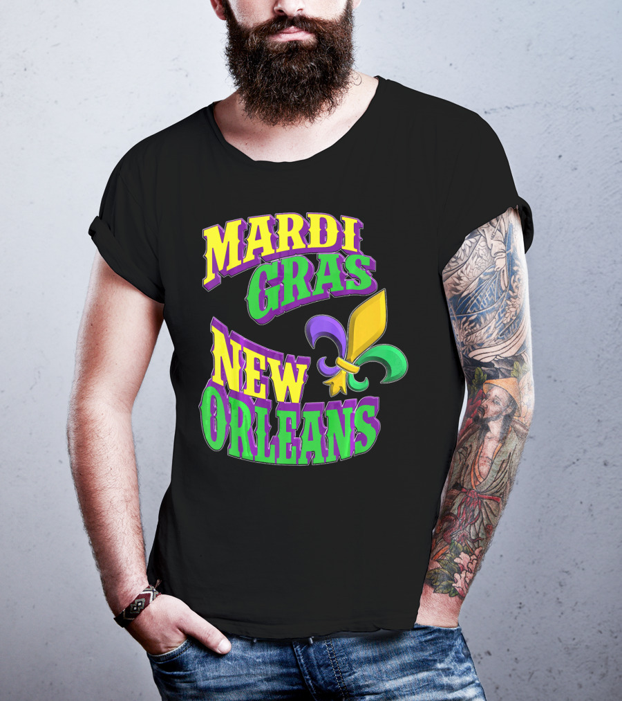 Mardi Gras New Orleans Fleur De Lis T-Shirt