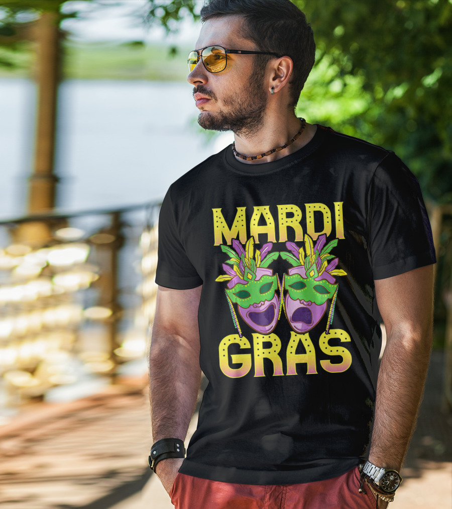 Mardi Gras Masks Party New Orleans T-Shirt