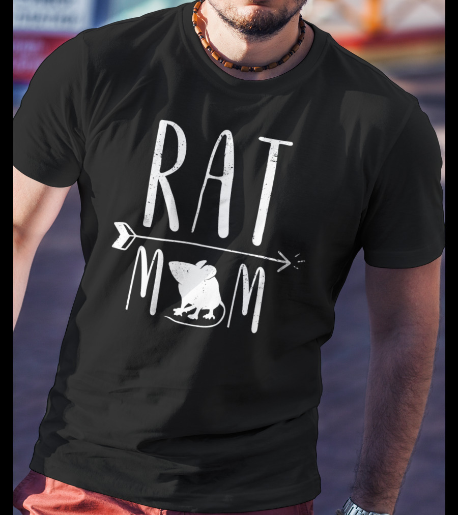 RAT MOM Funny Pet Rat With Arrow And Mouse T-Shirt