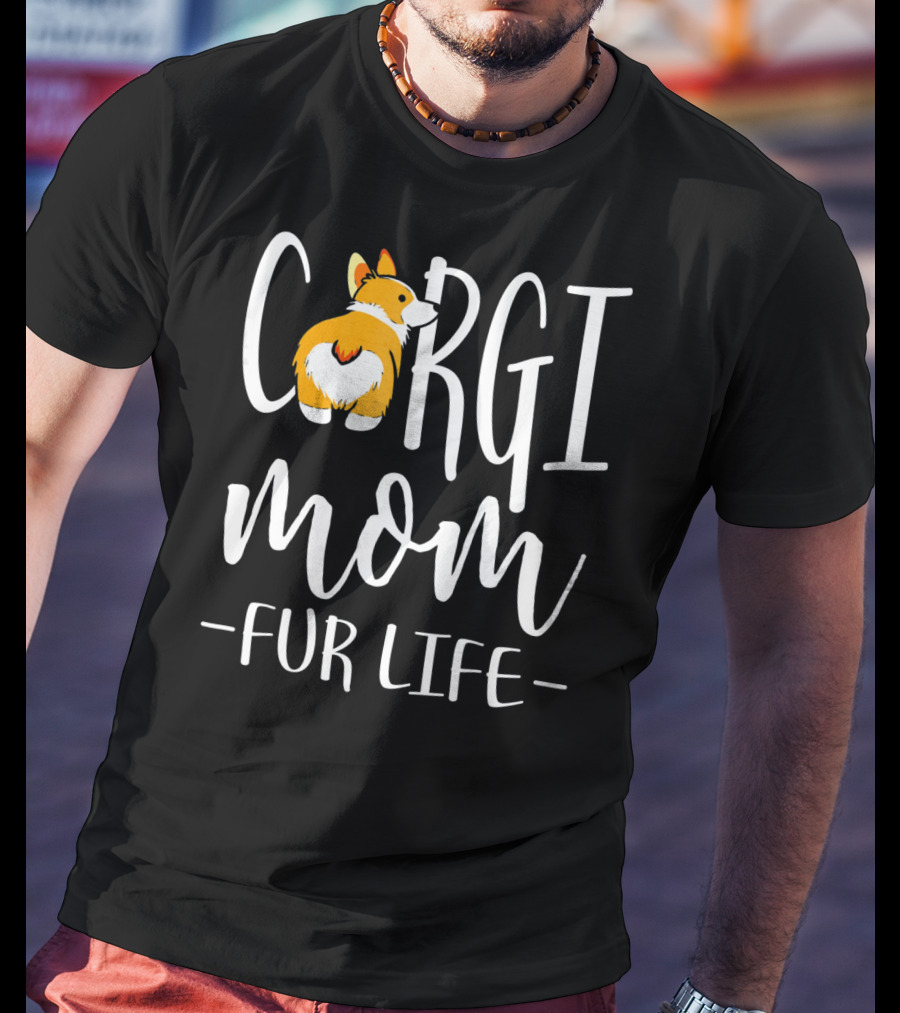 Corgi Mom Fur Life Iconic Corgi T-Shirt