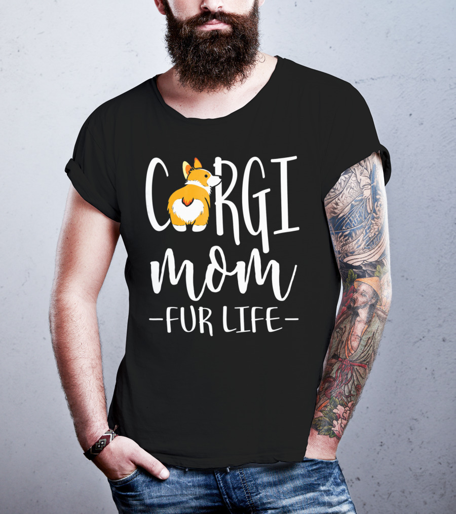 Corgi Mom Fur Life Iconic Corgi T-Shirt