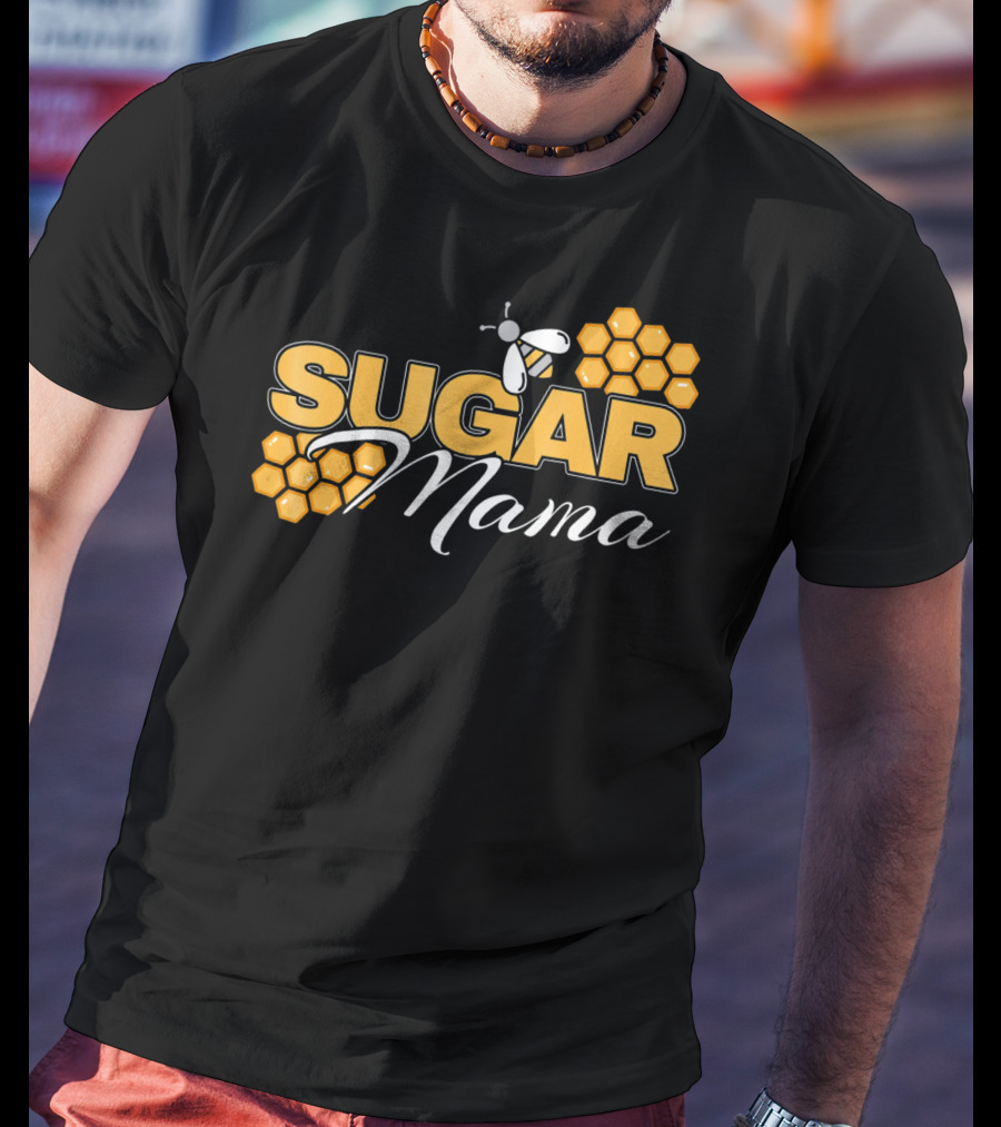 Sugar Mama Bee Hive Honeycomb T-Shirt