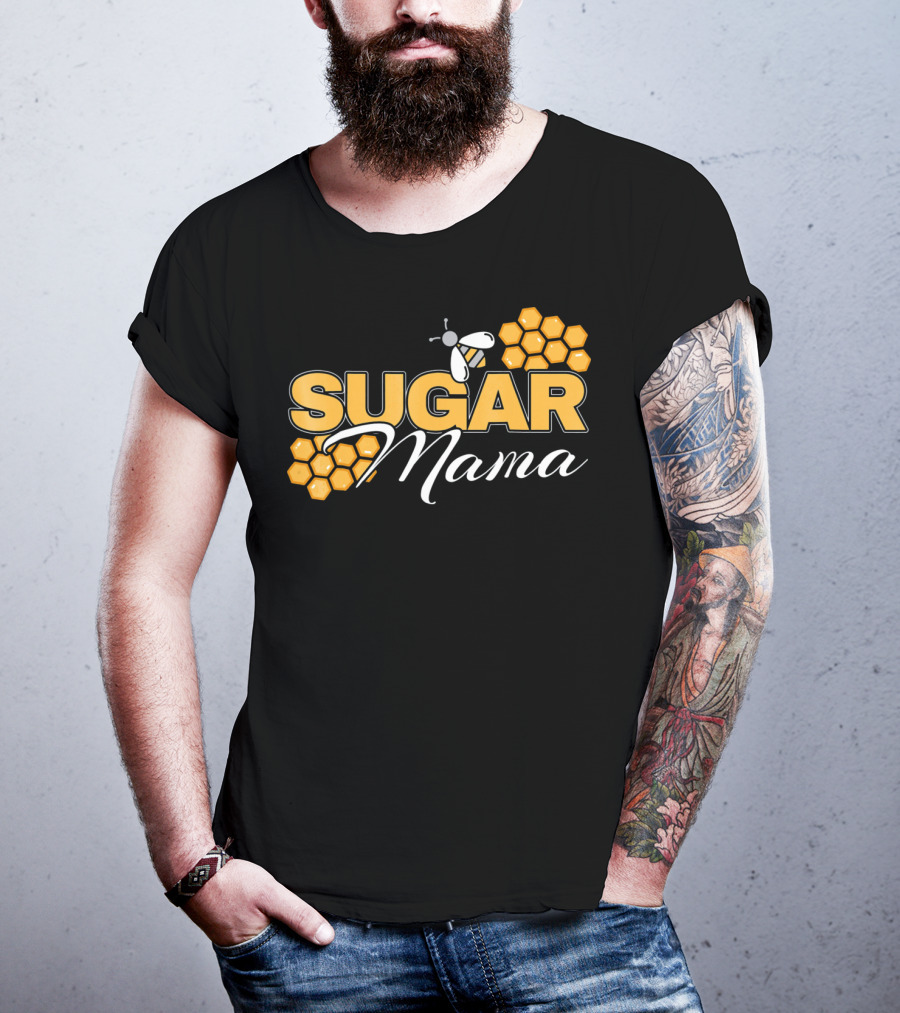 Sugar Mama Bee Hive Honeycomb T-Shirt