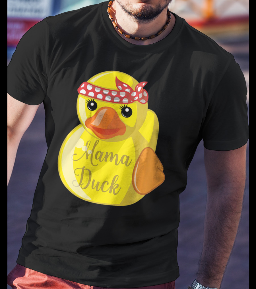 Mama Duck Bandana Polka Dot Style Quack Squad T-Shirt