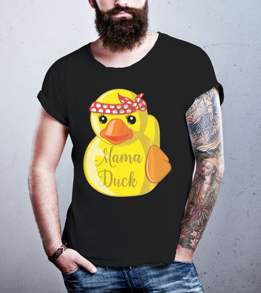 Mama Duck Bandana Polka Dot Style Quack Squad T-Shirt