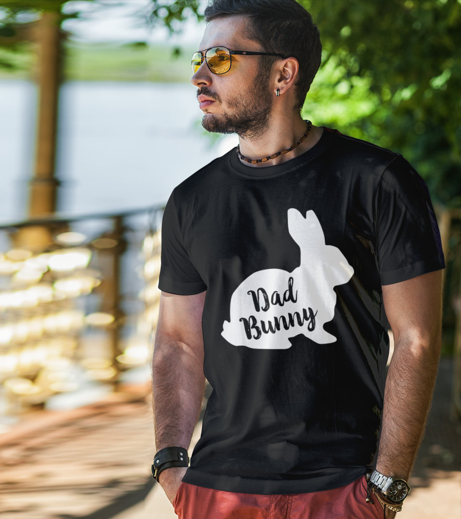 Dad Bunny Easter Family Rabbit T-Shirt