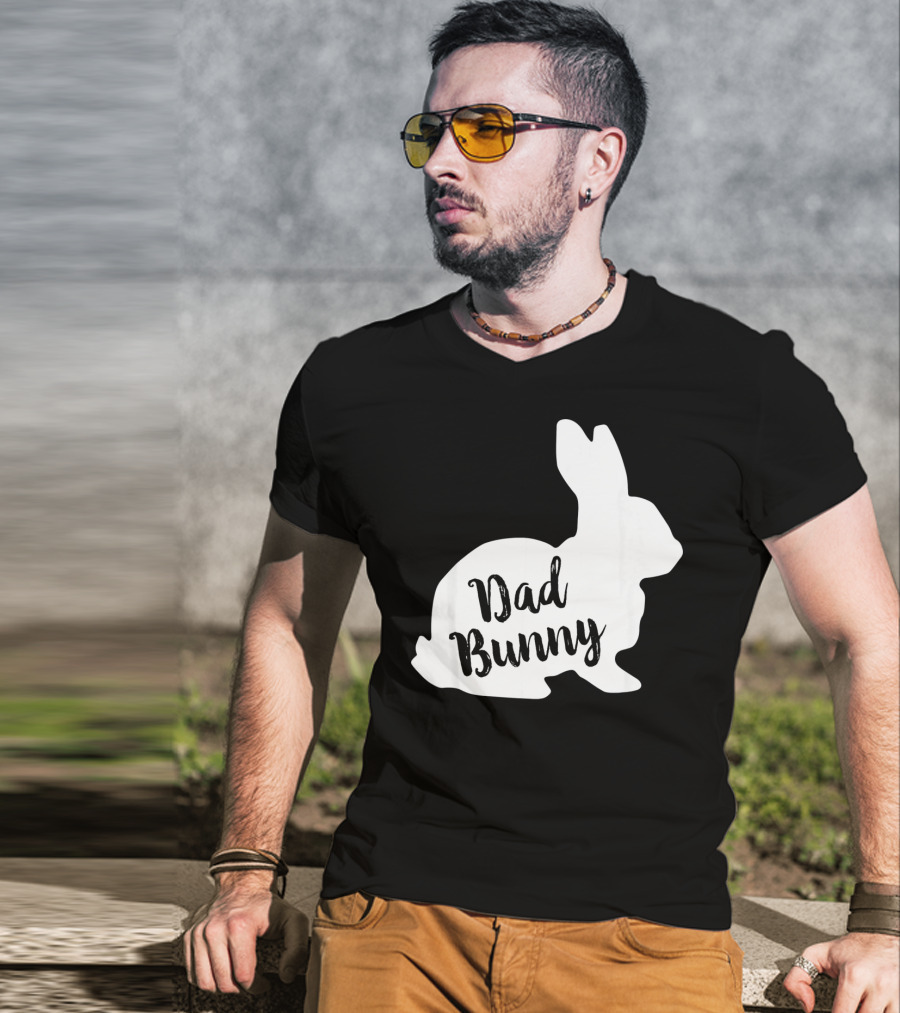 Dad Bunny Easter Family Rabbit T-Shirt